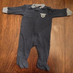 0-3month blue footie